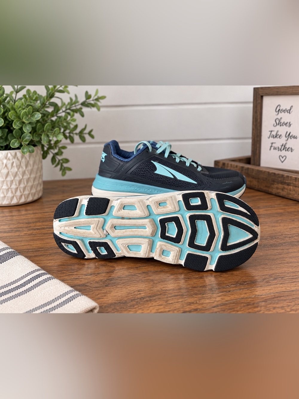 Altra Women's Navy and Light Blue Running Shoes